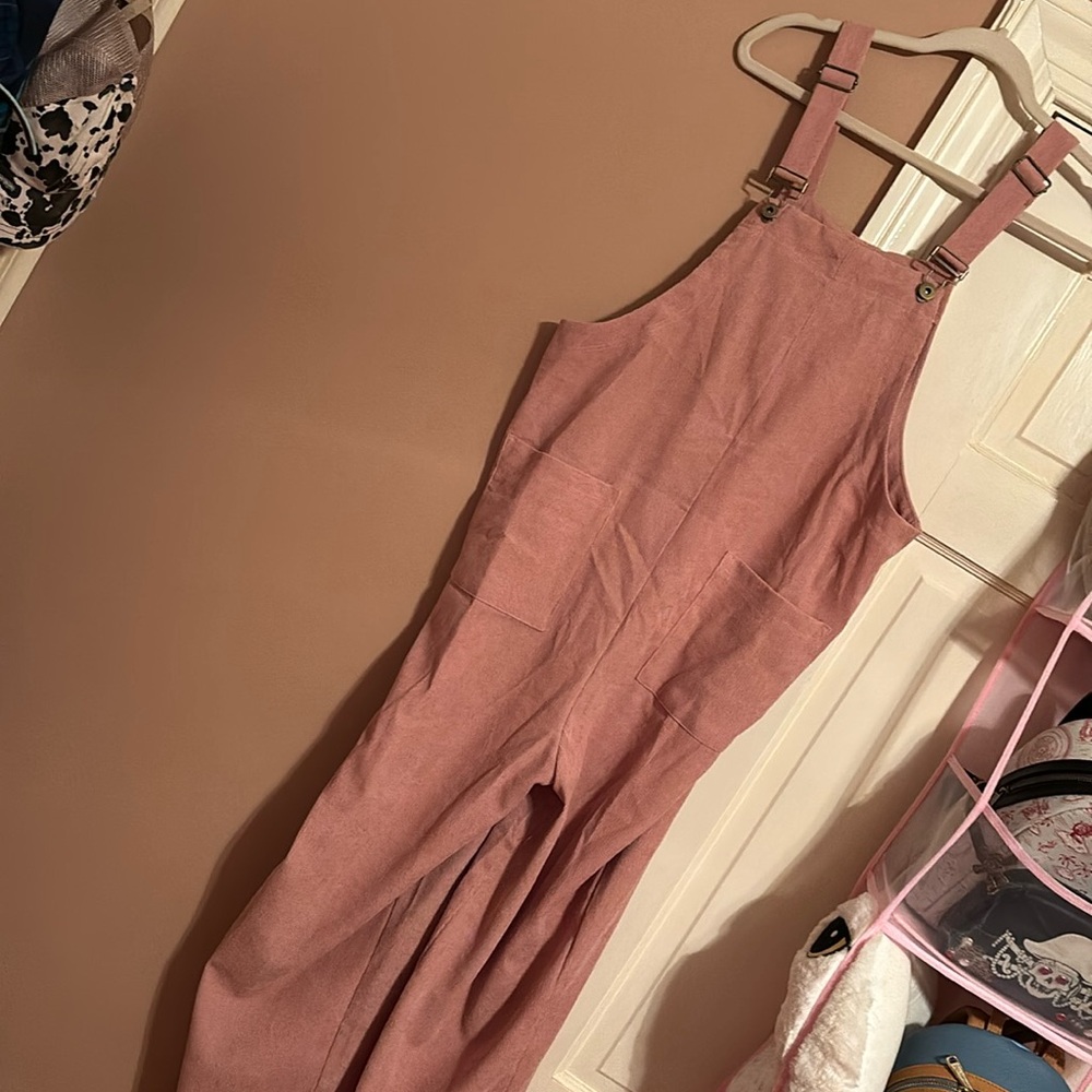 Pink overalls
